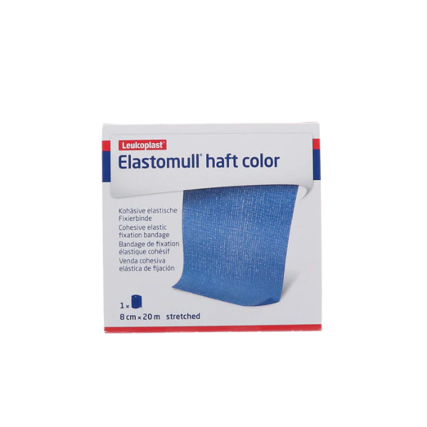 elastomull haft fixatiewindsel blauw 20 m x 8 cm