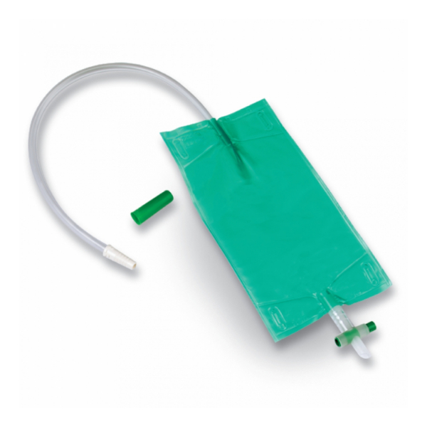 curion curibag urinebeenzak eendaags 500ml 45cm kruiskraan