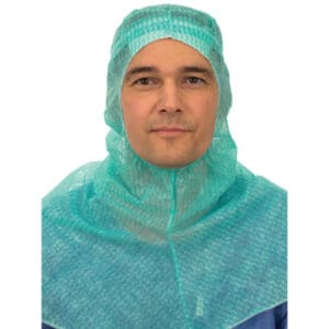 barrier operatiemuts met schouderbed en zweetband glenn groen