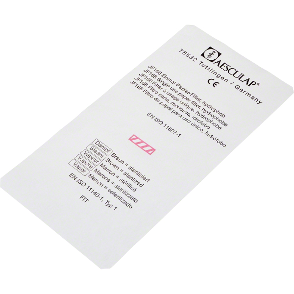 aesculap papierfilter klein modelvario set