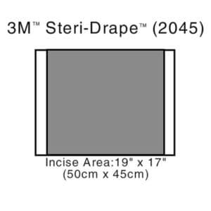 3m steri drape 2 incisiefolie 50 cm x 45 cm