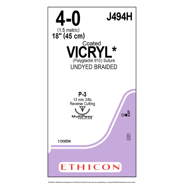 vicryl 4 0 45cm ongekleurd p 3 2