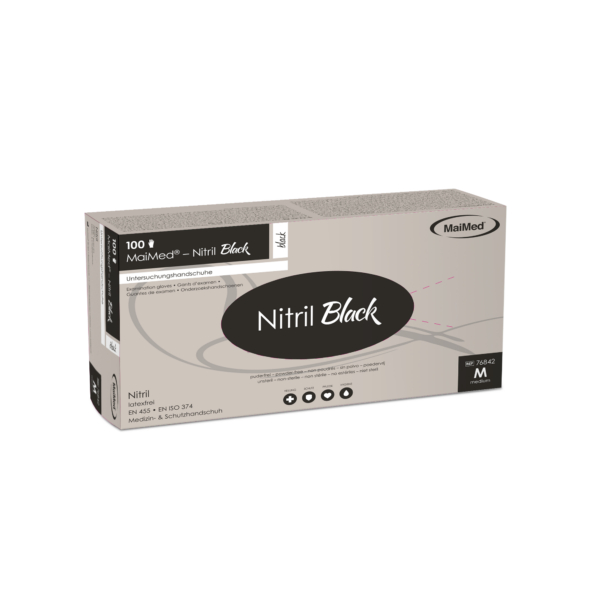 maimed nitril black latex handschoenen xl