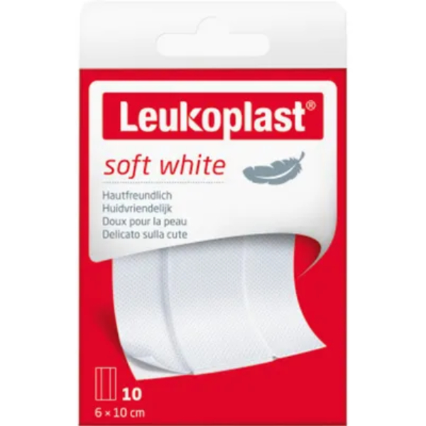 bsn leukoplast soft white wondpleister 6 x 10 cm
