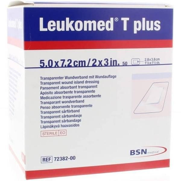 bsn leukomed t plus eilandpleister transparant 10 x 30 cm 50 stuks