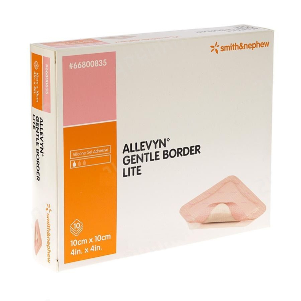 allevyn gentle border lite schuimverband 10 x 10 cm