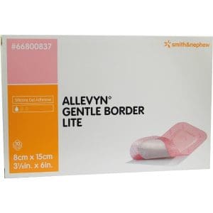allevyn gentle border lite schuimverband 8 x 15 cm