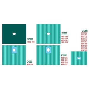 afdeklaken groen 2 laags met venster 6 cm 50 x 60 cm