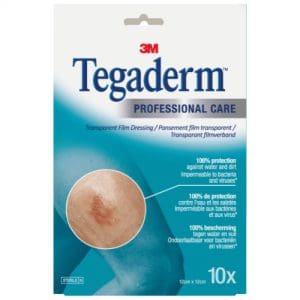 3m tegaderm transparant film dressing 12 x 12 cm