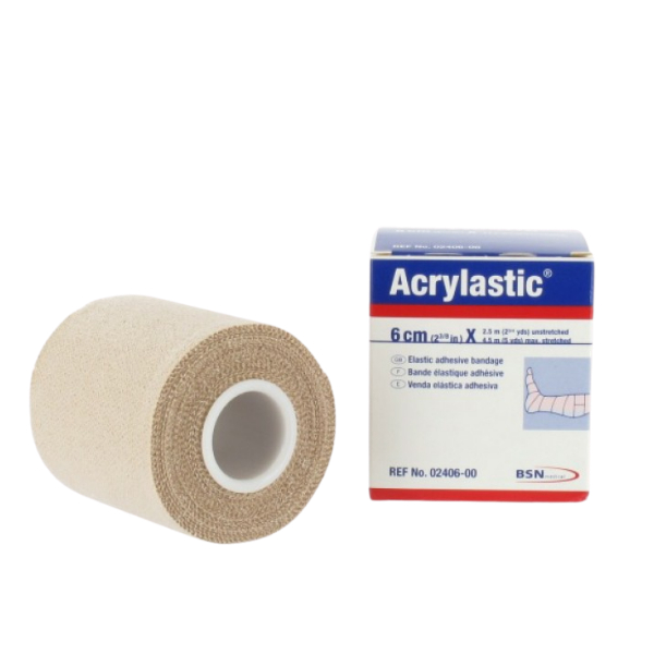 acrylastic compressie en steunverband 25 meter x 6 cm