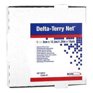Delta Terry-Net Fleece klevende randpolstering 3 cm x 13,7 m wit