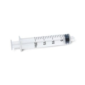 Injectiespuit Plastipak 3-delig 20 ml luer lock