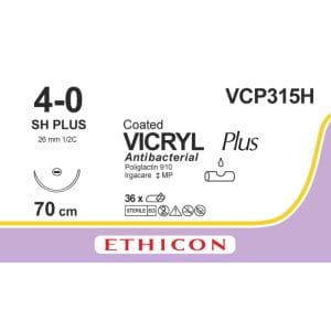 Vicryl 4-0 70 cm violet SH Plus