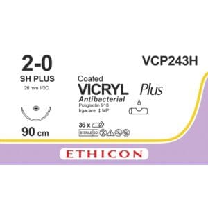 Vicryl Plus 2-0 90cm violet SH-1+