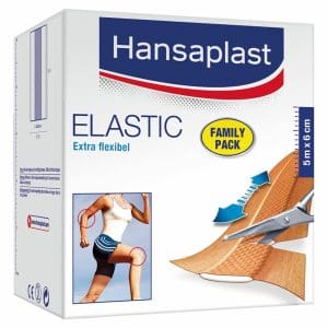 Wondpleister Hansaplast Elastic 5 m x 6 cm familypack waterafstotend
