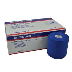 BSN Gazofix windsel latexvrij 20 m x 8 cm blauw