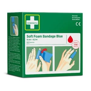Cederroth Soft Foam Bandage Blue 6cm x 4,5m