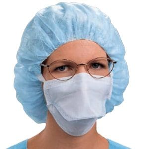 Chirigisch masker met linten blauw