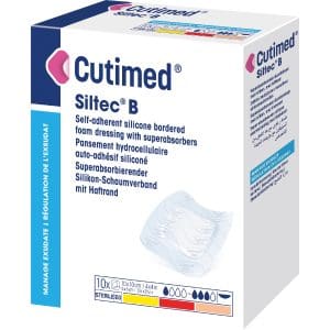 Cutimed Siltec B schuimverband - 12,5 x 12,5 cm