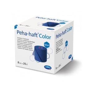 Fixatiezwachtel zelfhechtend Peha-Haft blauw 20 meter x 8 cm