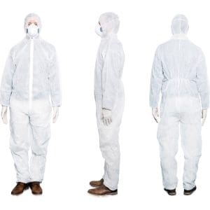 MaiMed-Overall non woven met rits en capuchon - 