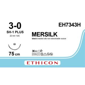 Silk hechtdraad zwart 3-0 SH-1 PLUS naald