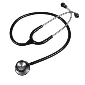 Stethoscoop KaWe dubbelzijdige kop zwart