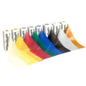 Theraband bewegingsband 5,5 meter - Geel