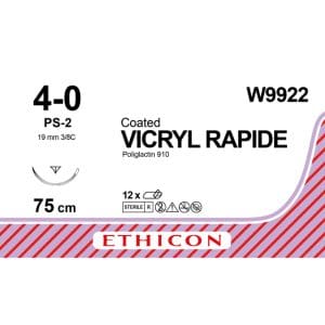Vicryl Rapide hechtdraad 4-0 75 cm PS-2 naald