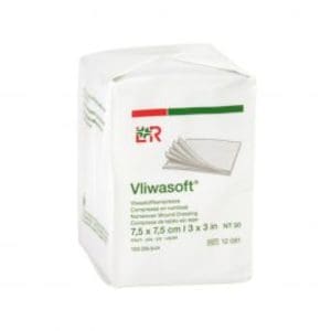 Vliwasoft gaaskompressen 7,5 x 7,5 cm 6 laags