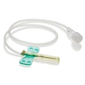 Winged Infusion Set with Protector SURFLO 23Gx19mm - 30cm tubing - Blue