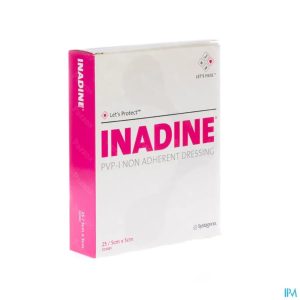 3M Inadine niet verklevend povidonjodiumverband - 5 x 5 cm