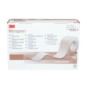 3M Micropore chirurgische hechtpleister beige - 2,5 cm x 9,15 meter